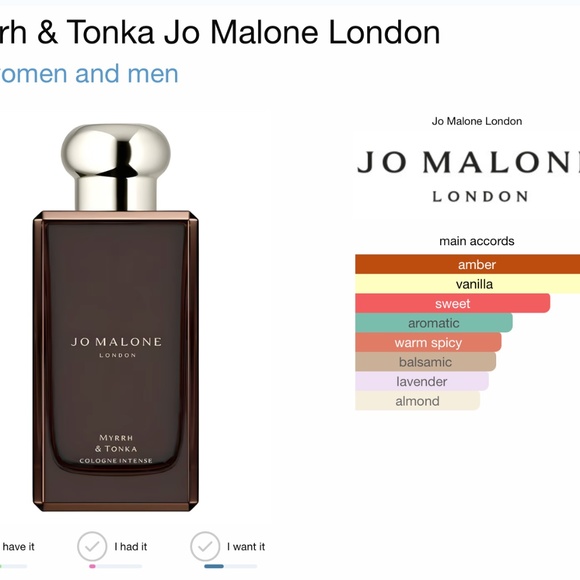 Jo Malone Myrrh & Tonka Cologne Intense - Picture 3 of 4